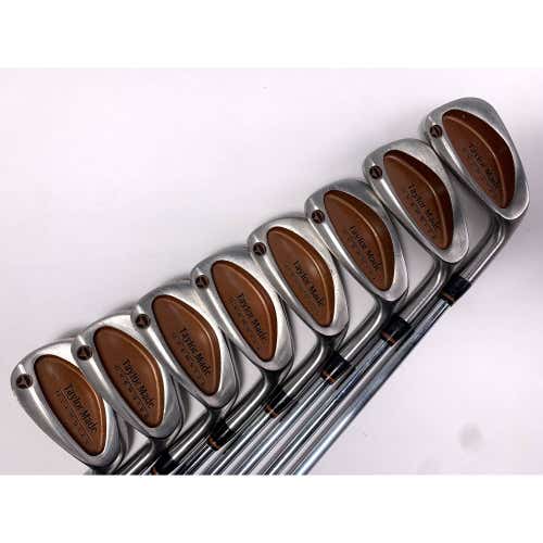 TaylorMade Burner Oversize Iron Set 3-PW Precision Rifle S-90 Stiff RH +1/2''