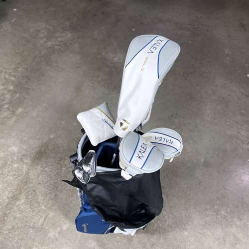 TaylorMade Kalea Gold 10 Piece Club Set Driver 5W 6H 7-PW SW Putter Ladies RH HC