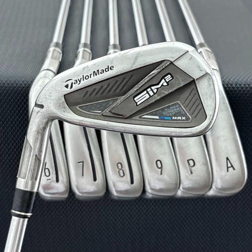 LH TAYLORMADE SIM2 MAX IRON SET 5-A