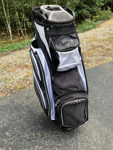 Callaway Org 14 Cart Bag, Black and White