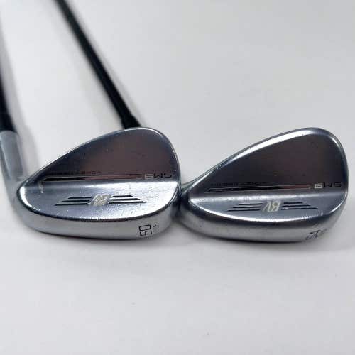 Titleist Vokey SM9 Tour Chrome Wedge Set 50* 8 | 54* 10 TT DG S400 Stiff RH