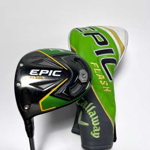 LEFTY Callaway EPIC Flash Driver 10.5* Project X EvenFlow 6.0 55g Stiff LH HC