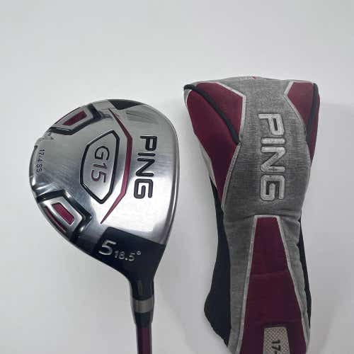 Ping G15 5 Fairway Wood 18.5* TFC 149 F Regular Graphite Mens RH HC