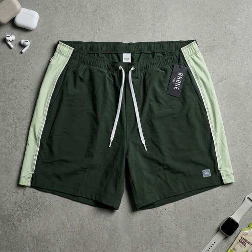 NWT Rhone Athletic Shorts Mens XXL Olive Green Athleisure Quiet Luxury Gymcore