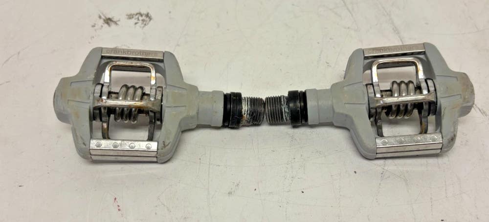Crankbrothers Candy C Clipless Mountain Bike Pedals Gray 9/16" CrMo Axle GREAT