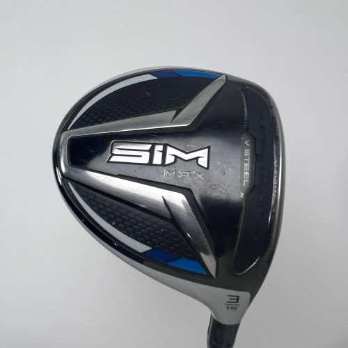 TaylorMade SIM MAX 3 Fairway Wood 15* Project X HZRDUS 6.0 Black 70g Stiff RH