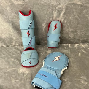 Senior Bruce Bolt Batter's Leg, Arm & Wrist Guards Elbow Protection (Used)