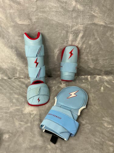 Senior Bruce Bolt Batter's Leg, Arm & Wrist Guards Elbow Protection (Used)