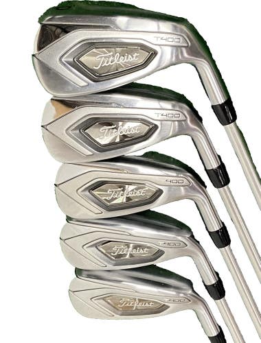 Titleist T400 Iron Set 6-PW Fubuki MV Series 55g Regular Graphite RH 6i 37" NICE