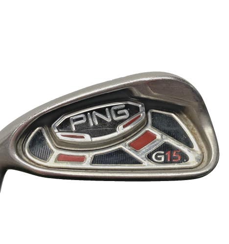 Ping G15 6 Iron Black Dot LH Men's AWT Stiff Flex Steel 37" Good Midsize Grip