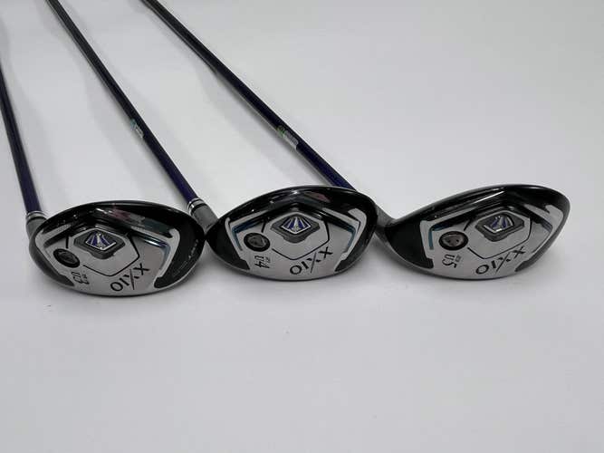 XXIO 8 Hybrid Set 3 4 5 | 19* 21* 23* DST 6434 54g Stiff Graphite Mens RH