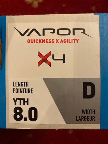 Bauer Size 8 Youth Vapor X4 Hockey Skates Regular Width (New)