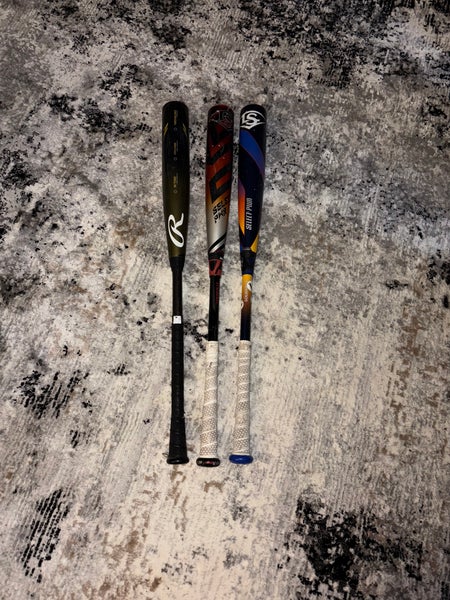 Three Bat lot 33/30 2 Louisville Slugger Select Powers and 1 Rawlings Icon in good shape