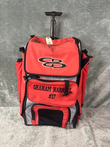 Red Boombah Bat Bag (Used) 19L 24H 10W