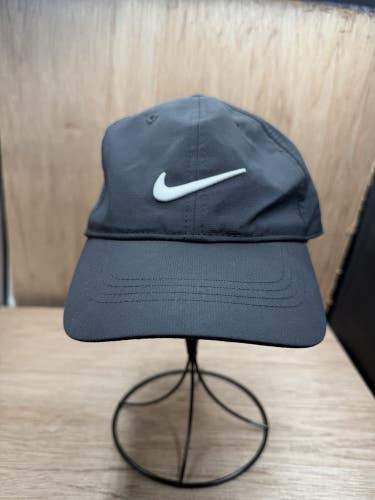 NIKE Legacy 91 Dri-Fit Hat Strapback OSFM Black Embroidered Swoosh Running Cap