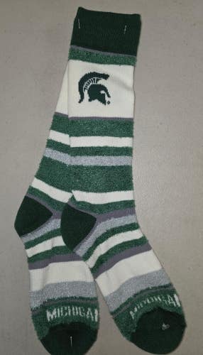 ST15 Mens NCAA MICHIGAN STATE SPARTANS MSU Socks ONE SIZE FITS MOST FREE SHIP