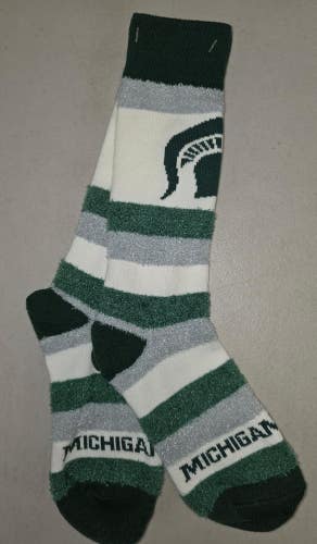 ST16 Mens NCAA MICHIGAN STATE SPARTANS MSU Socks ONE SIZE FITS MOST FREE SHIP