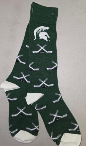 ST17 Mens NCAA MICHIGAN STATE SPARTANS MSU Socks ONE SIZE FITS MOST FREE SHIP