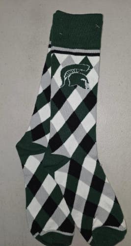 ST19 Mens NCAA MICHIGAN STATE SPARTANS MSU Socks ONE SIZE FITS MOST FREE SHIP