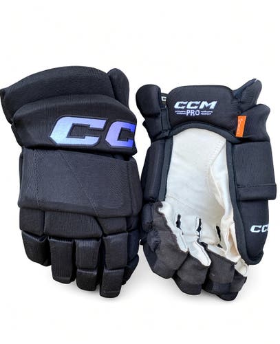 13” CCM CCM HGPTKXFPP XF Pro Black Pro Stock Gloves Worn Once *Read Full Description*