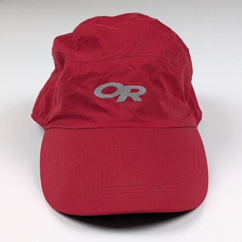 Outdoor Research Pertex Shield Hat Red Waterproof 5 Panel Techwear Gorpcore