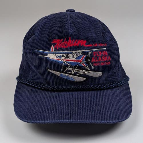Vintage Alaska Corduroy Rope Hat Ketchum Seaplane Eclectic Grandpa Cabincore