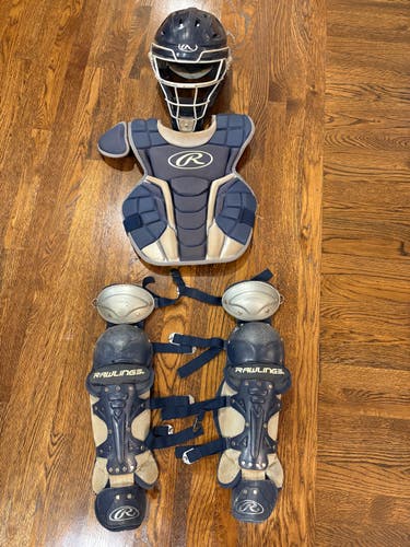 Navy Rawlings Renegade 2.0 Catcher's Set (Used)