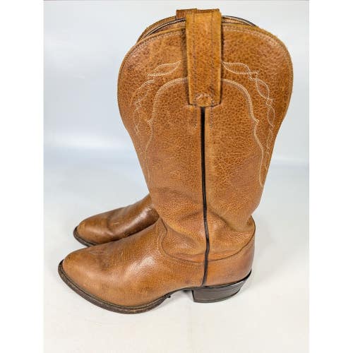 Tony Lama Mens Brown Leather Western Cowboy Boots CZ280 Size 8.5 D
