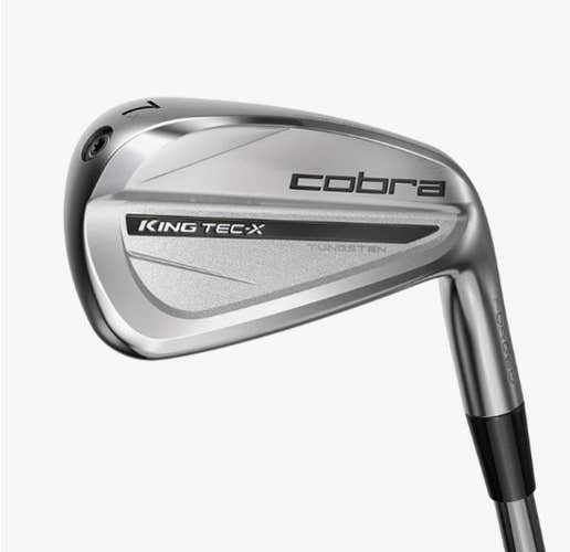 Cobra KING TEC X Iron Set 4-PW (Steel Dynamic Gold 105 Stiff) 2025 Forged NEW