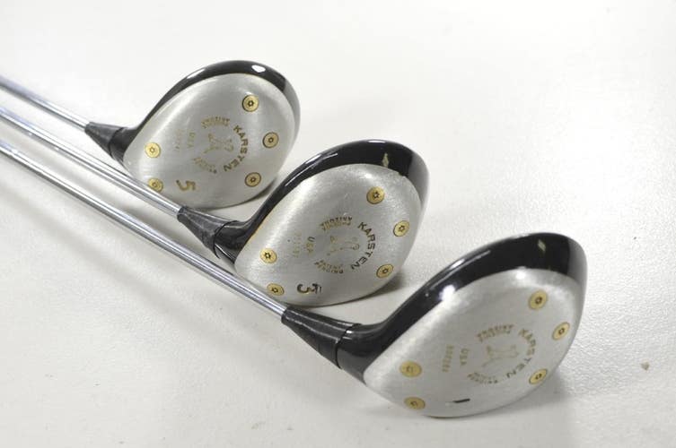 Ping Karsten Driver, #3 and #5 Fairway Woods Set KT-M Stiff Flex Steel #218888