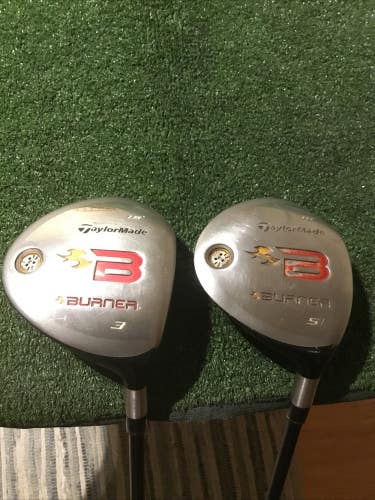 Taylormade 2008 Burner Woods Set (3W & 5W) Regular REAX 49 Graphite Shafts
