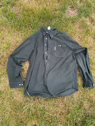 Green XL Men's Columbia button down fleece Shirt (Used)