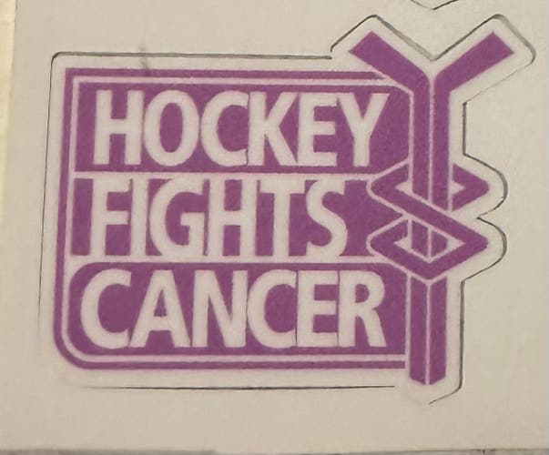 Pro Stock Hockey Fights Cancer Helmet Decal