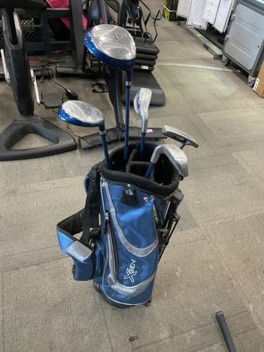 Used TiTech XGEN JUNIOR Jr Package Set RH Navy Blue 6 Piece 11614-S000244334