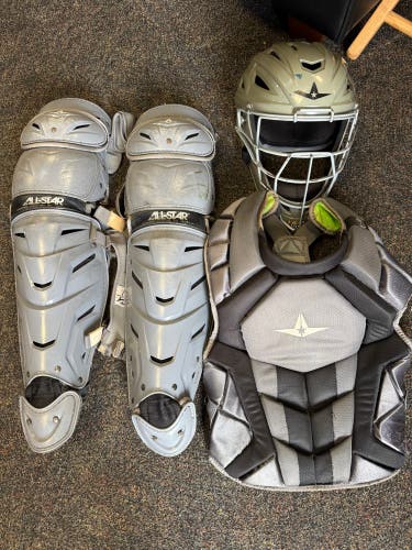 Black/Gray All Star System 7 Axis Catcher's Set (Used)
