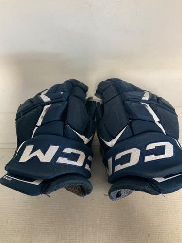 Used CCM FT6 Senior Gloves Navy Blue 14" 11823-S000041930