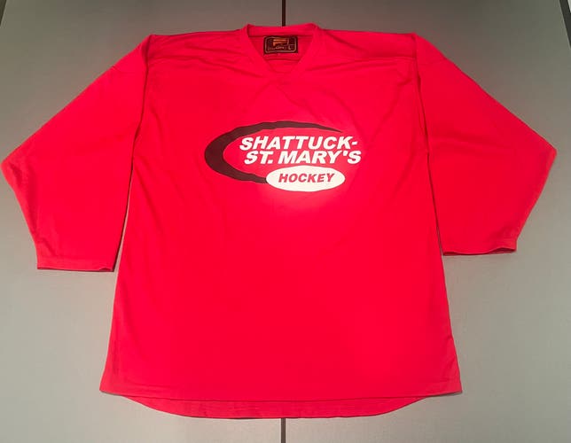 Shattuck St. Mary’s SSM hockey red practice jersey Large Adult Unisex Flow (Used)