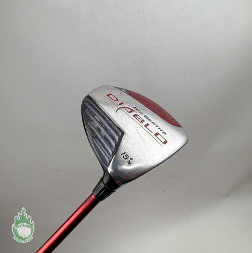 RH Callaway Big Bertha Diablo 3 Fairway Wood 15* Graphite Regular Flex Golf
