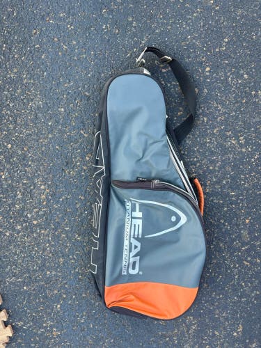 HEAD Titanium Tennis Racquet Bag Gray Orange Multi Compartment
