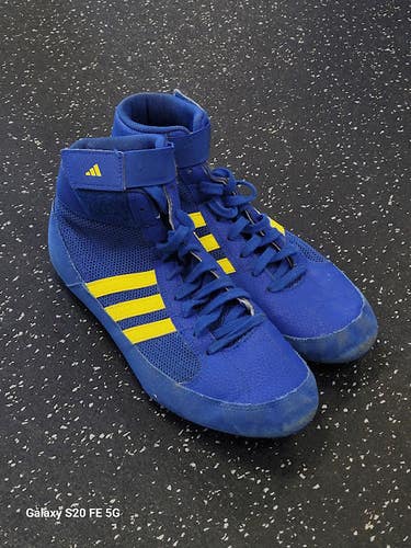 Used Adidas Wrestling Shoes Royal Blue Senior 7.5 11849-S000044315