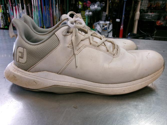 Used Foot Joy Mens Golf Shoes White Senior 11 11868-S000071988