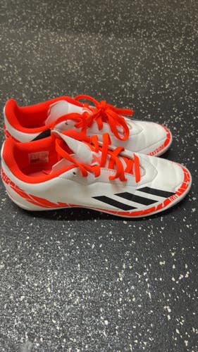 Used Adidas Soccer Indoor Shoes White Youth 03.5 11831-S000031762