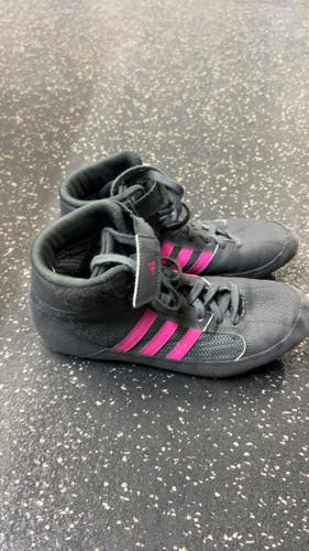 Used Adidas Wrestling Shoes Black Junior 05.0 11831-S000032663