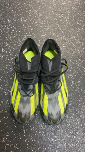 Used Adidas X Crazyfast Soccer Indoor Shoes Black And Grey Senior 8 11831-S000035233