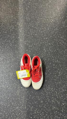 Used Under Armour BSBL BB/SB Cleats Red And White Junior 04 11831-S000035528