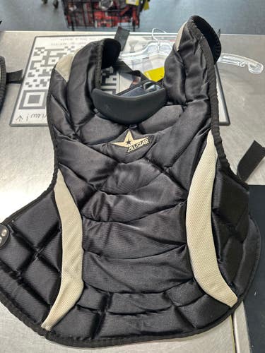 Used All Star ALL STAR CHEST PROTECTOR Catchers Chest Protector Black Intermed 11831-S000027887