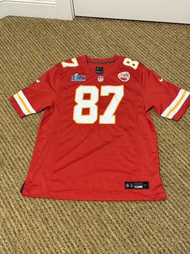 Kansas City Chiefs Super Bowl LIV Jersey Size LARGE NFL Nike Travis Kelce
