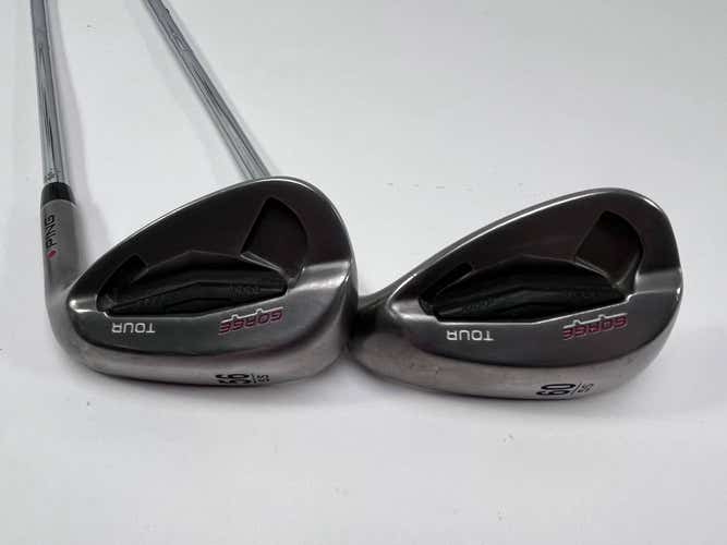 Ping Tour Gorge Wedge Set 56* | 60* Orange Dot 2* Flat CFS Regular Steel Mens RH