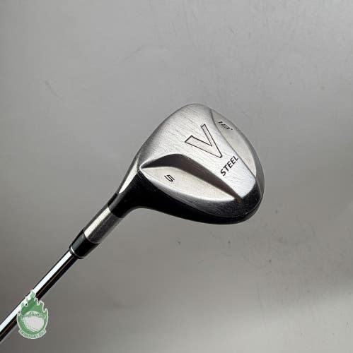 Left Handed TaylorMade V-Steel Fairway 5 Wood 18* Stiff Flex Steel Golf Club