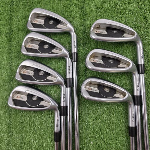 Ping G400 White Dot Iron Set 5-PW UW AWT 2.0 Regular Flex Steel RH